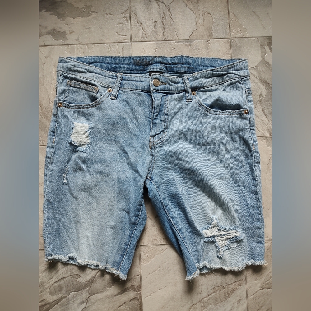 Distressed Bermuda Shorts